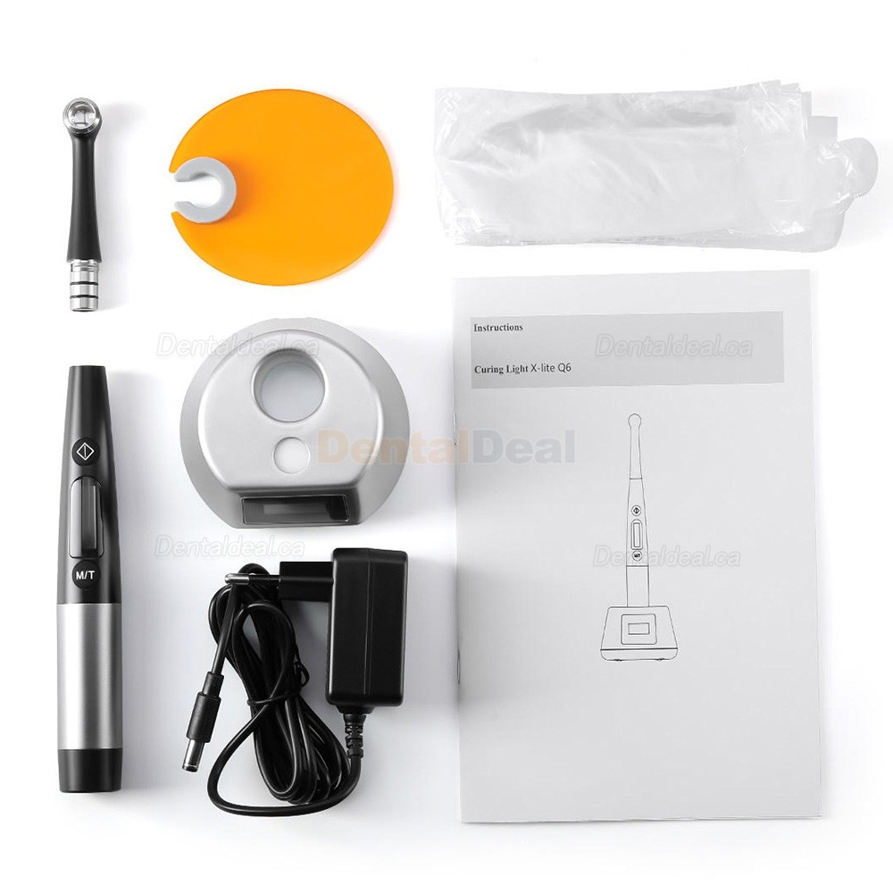 3H X-lite Q6 Dental Led Cordless Curing Lamp with Light Curing Meter 1 Sec Curing